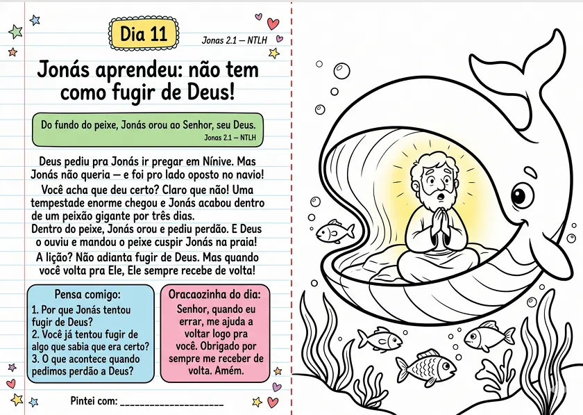 Página do devocional — Dia 11