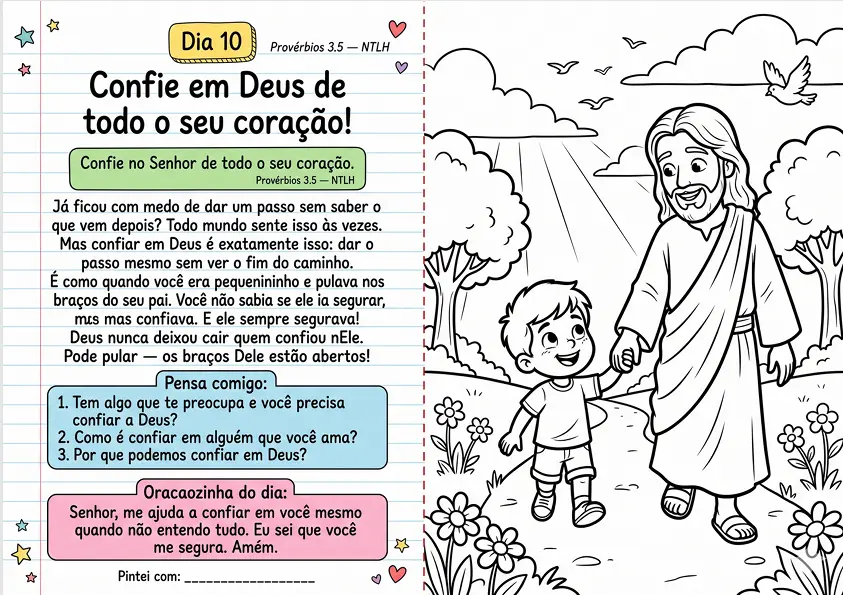 Página do devocional — Dia 10