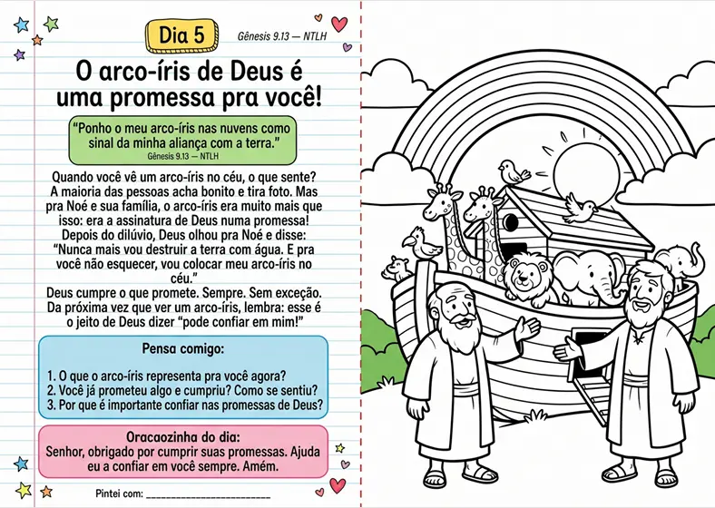 Página do devocional — Dia 5