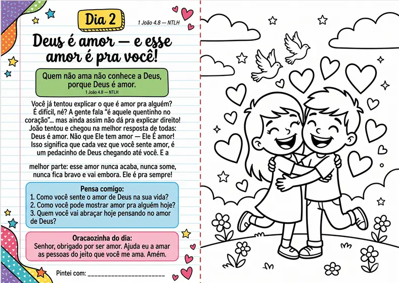 Página do devocional — Dia 2